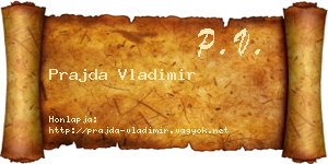 Prajda Vladimir névjegykártya